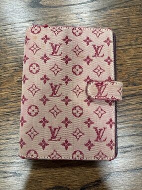 Louis Vuitton Pink & Burgundy Monogram Agenda Cover